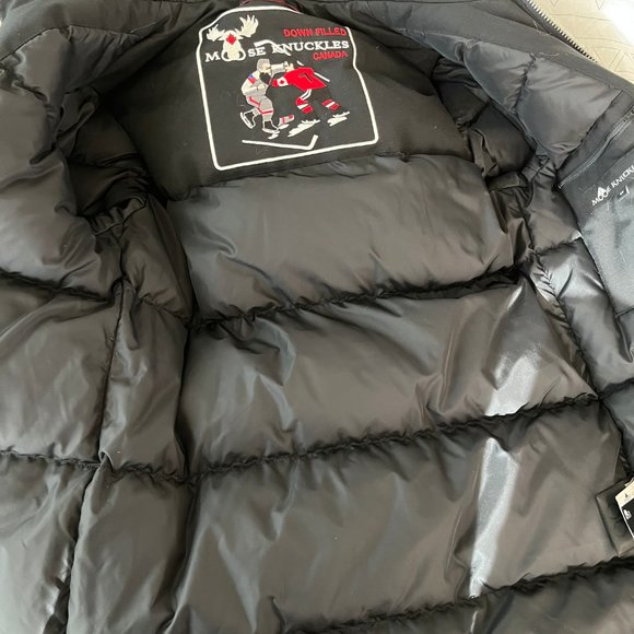 Moose Knuckles Stirling Fur Parka Size S Small (Black/White Fur) - Picture 6 of 8